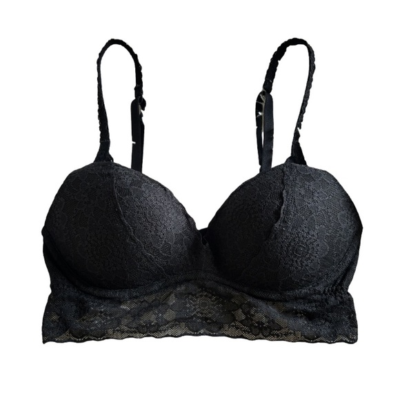 PINK Victoria's Secret Other - PINK Victorias Secret Woman’s XS Black Lace Pull-Over Bralette